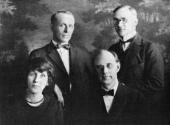 1910, Virginia, Mark, John Jr. with their father John L. Berg